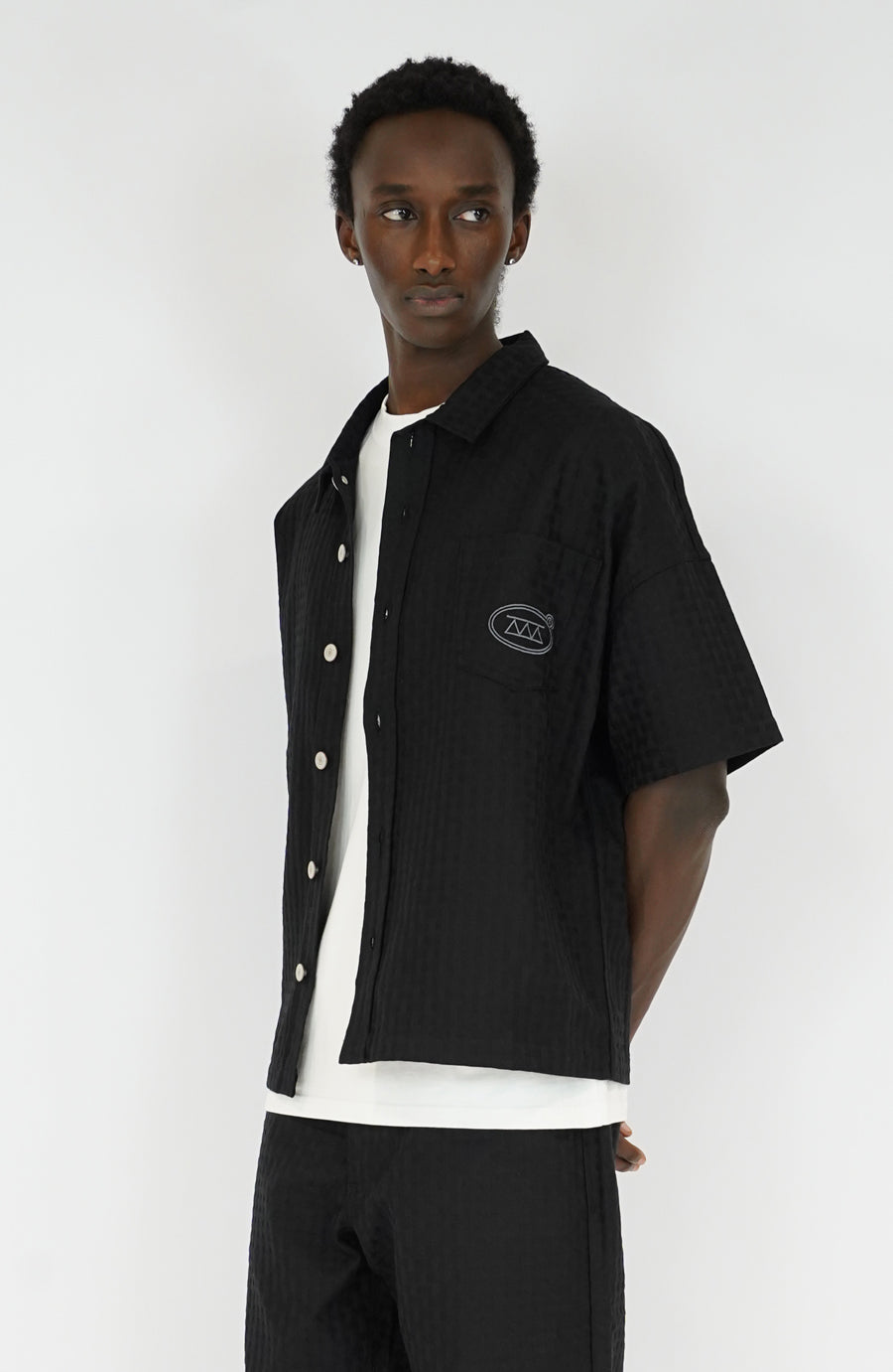 Chemise Grid black